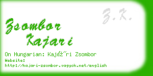 zsombor kajari business card